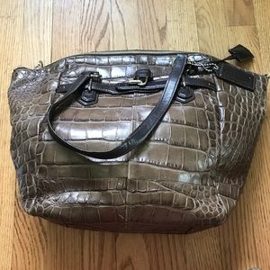 Vintage COACH leather croco. beautiful!